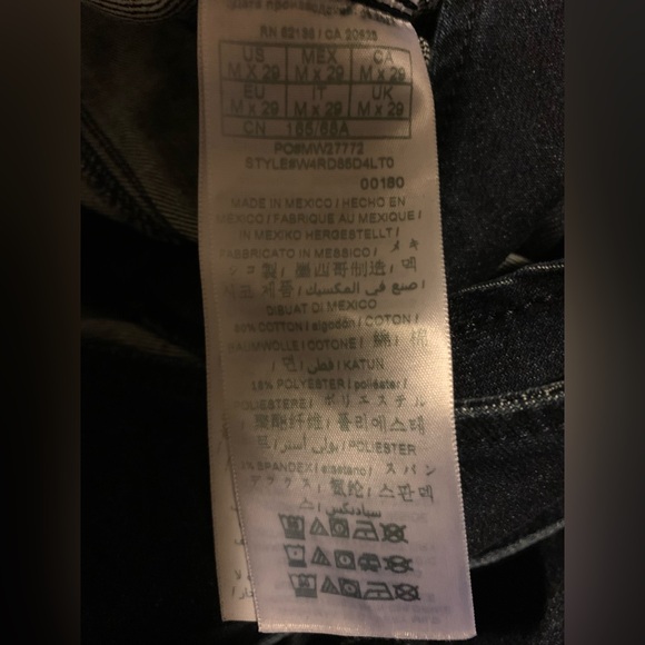 GUESS Leslie Dark Wash Denim Cotton Jumpsuit size Medium, length 29 inches NWT - Picture 11 of 16